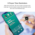 Pikkukuva 3 / 3: Älykäs Tasbih-laskurirengas muslimeille Zikr Digitaalinen Tasbeeh 5 Rukousaika [DB] Coffee