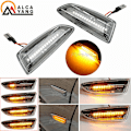Pikkukuva 4 / 5: 2 kpl LED-dynaamiset sivuvilkut, sekvenssitoiminto, Opel Astra J Astra J K Zafira C Insignia B Grandland X [DB] Dynamic Smoked