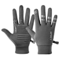 Miniatyrbilde 1 av 5: Luminous Outdoor Ridehansker for Menn og Kvinner Vindtette Full Finger Touch Screen Refleks Tykke Varme Hansker DB Gray M