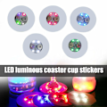 Pikkukuva 2 / 5: 10 kpl/setti LED-alusta, joka valaisee juomapullon, kupin alustan, hehkuvan klubin, juhlat, baarikoriste [DB] Colorful