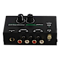 Miniatyrbillede 2 af 5: Phono Pickup-forstærker, Phonograph-forstærker med RCA-indgang, TRS-udgang, til pladespiller [DB] Black