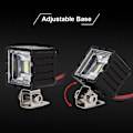 Miniatyrbillede 5 af 5: Injora LED-lys, lyse forlygter, projektør til 1/10 RC Crawler-bil Trx4 Trx6 Axial Scx10 90046 Wraith Rr10 Vs4-10 Redcat Gen8 [DB] Square 4LED