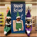 Miniatyrbilde 3 av 5: Snoop On A Stoop Julenissedukke Svart Nissedukke 11,8 Tommer Håndlaget Hip Hop Dukke Plysj Lekegaver For Hjem Hage Halloween {db} 2pcs