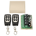 Pikkukuva 1 / 5: 12V 4CH kanavainen 433Mhz langaton kaukosäädin kytkin integroitu piiri 2 lähettimellä DIY Rep [DB]