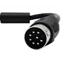 Miniatyrbillede 3 af 5: 8 Pin Din Han til Han Højttaler Audio Kabel Adapter til Overvågning Biler Computere Fjernsyn [db] black