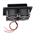 Miniatyrbilde 5 av 5: for DC 12V Kjøkkenvifte Avtrekksvifte for Caravan Tilhenger Universal RV Interiør Luft [db] Black Low power
