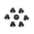 Pikkukuva 4 / 5: 25 kpl Jalkapallokengän Vaihtopiikit 13mm Jalkapallokengän Piikit 5MM Kierteitetyille Juoksukengille Db Black
