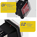 Miniatyrbillede 3 af 5: 4-polet 2-positions vandtæt LED-oplyst vippekontakt, mini vippekontakt til båd, DPST AC 250V 16A 125V 20A, rød