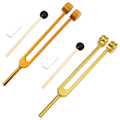 Miniatyrbillede 2 af 5: 64 Hz Stemmegaffel Kropsafstemningsgafler til Healing Chakra Lydhealingsterapi db Gold