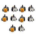 Miniatyrbild 1 av 5: 10 st 3:e generationens joysticks för Xbox Series S/x Hall elektromagnetisk hög precision justerbar joysticks DB YellowBlack