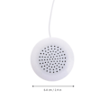 Miniatyrbilde 2 av 4: 3,5 mm Mini Størrelse Bærbar Sengsiden Pute Sidehøyttaler Musikk Putehøyttaler (Hvit) [DB] White