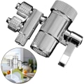 Miniatyrbillede 2 af 5: Diverterventil Vandrenser Skifteventil til Espring Amway To-vejs Hane Filter Diverterventil 3/8in & 5/16in Ud {DB}