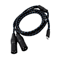 Pikkukuva 1 / 5: Type-C - 2XLR-kaapeli UsbC - 2XLR-sovitinjohto äänilaitteille Db 150cm