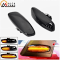 Miniatyrbilde 3 av 5: Dynamisk LED Blinkende Sidemarkeringslampe LED Strip Blinklys billys For Citroen C3 C4 C5 DS3 DS4 For Peugeot 207 308 3008 5008 RCZ [DB] Dynamic Crystal