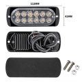 Pikkukuva 3 / 3: 12 Led-stroboskooppi varoitusvalo Helppo asentaa Ilmaisinlamppu Kuorma-auton lisävarusteiden toimitukseen  [dB} Red Light