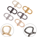 Pikkukuva 2 / 5: 1 pari säädettävää metallilukkoa ketjuhihnan laukkuun olkahihnan lyhentämiseen {db} Gold 1pair x Metal buckle