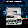 Miniatyrbild 2 av 5: DC 10-55V 100A 3000W Motorvarvtalsregulator Reversibel PWM-kontroll Framåt- och Bakåtregulator-Bra [db] silver