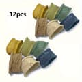 12 st Mode Mesh Sömlösa Elastiska Hårband | Hög Elasticitet, Tyg, Minimalistisk Stil, Enfärgad [DB] 12pcs B style