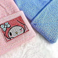 Pikkukuva 4 / 5: Kawaii Sanrioed Melody Cinnamoroll Kuromi Kirjonta Neulehattu Anime Söpö Piirretty Talvi Lämmin Parihattu Ystävänpäivälahjat [DB] kuromi