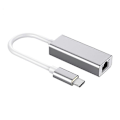 Miniatyrbilde 1 av 5: USB Ethernet-adapter USB C til 10/100 Ethernet LAN Nettverksadapter [Db] Silver
