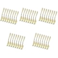 Miniatyrbilde 3 av 3: 120 stk Engangs Mini Gaffler Frukt Dessert Pudding Gaffler Festutstyr For Restaurant Ktv (gull) [DB] 120 pcs