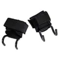 Tyngdlyftningskrokstång Kraftiga handledslindor Träning Pull-up Handflator Greppremmar [DB] Black Double Row Hook 2pcs