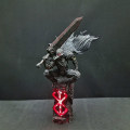 Miniatyrbilde 1 av 5: Berserk Guts L Anime Figur Guts Berserker Rustning Actionfigur Berserk Black Swordsman Figurine Samleobjekt Modell Dukke Leker 25cm Db 17cm No box