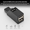 Miniatyrbillede 3 af 5: Usb 2.0 Hub Adapter Usb 2.0 Extender 3 Porte Usb Hub Høj Hastighed Dataoverførsel [DB]