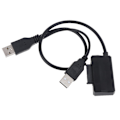 Miniatyrbild 1 av 5: Usb 2.0 till 6+7 13pin Slim-Sata-kabel med extern USB2.0-strömförsörjning [DB]