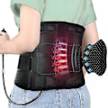 Miniatyrbild 1 av 5: Ländryggsstöd med uppblåsbar kudde Lindra Smärta i Midjan Dubbla Justerbara Stödband Nedre Ryggstöd för Diskbråck [db] With inflatable pad XL
