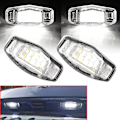 Miniatyrbillede 4 af 5: 1 par hvide LED-nummerpladelys til Accord 34100S84A01 34100S0A013 biltilbehør{DB} As shown