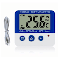 Miniatyrbilde 1 av 5: Digitalt kjøleskapstermometer med alarm og maks/min temperatur, lettlest LCD-skjerm, digitalt kjøleskaps- og frysetermometer for innendørs bruk [DB]