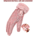 Miniatyrbilde 3 av 5: Oppladbare damehansker med varme, USB-oppvarmede damehansker, USB-varmehansker, lade-varmehansker, rosa varmehansker for kvinner, Fo [db] 1