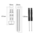 Miniatyrbilde 4 av 5: Silikon armbånd for Garmin Approach S2 / S4 [DB] White Black