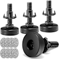 Miniatyrbilde 1 av 5: Justerbare Nivelleringsføtter Møbelføtter 3/8 Unc Gjenge Møbeljustering Justerbare Nivelleringsføtter For Bord Stoler Skap Sofa Forhøyer 4stk [DB] 4 Set