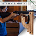 Miniatyrbilde 4 av 5: Våpenstativ Tre Hagle Rifle Veggfeste Holder Display Stativ db