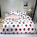 Miniatyrbild 1 av 2: 3/4-delars Set Kawaii Snoopy Cartoon Bomulls Quiltöverdrag Lakans Kuddfodral Anime Bekväm Mjuk Hushållsbäddvara Presenter [DB] 4piece set200x230cm caomeileyuan