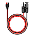 Pikkukuva 1 / 5: Aurinkopaneelin sovitinkaapelit - Uros- ja naarasliittimet (12 AWG, 1 m/3,2 jalkaa)