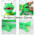 Miniatyrbild 2 av 5: Kermit the Frog Handdocka, Grodplysch, Mupparna Show, Mjuk Groddocka Lämplig För Rollspel -grön, 24 Tum [DB] 29 Inchesset