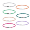 Miniatyrbilde 2 av 5: Sett med 7 WWJD armbånd WWJD perlearmbånd WWJD armbåndsett Harpiksmateriale [DB] White