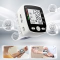 Miniatyrbillede 2 af 5: Håndledsblodtryksmonitor Digitalt Bp-monitor Genopladelig Bp-maskine Med 2x90 Aflæsninger Hukommelse Stort Lcd-display Stemmeudsendelse Bærbar Transport