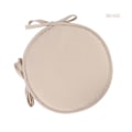 Miniatyrbillede 1 af 2: 30 cm blød rund stolhynde sædehynder med stropper til fastbinding [DB] Beige 30cm