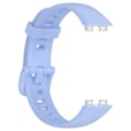 Miniatyrbillede 4 af 4: Til Huawei Band 8 Silikone Urrem Åndbar Blød Urrem med Spænde [DB] Blue Type M Huawei Band 8