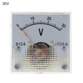 91C4 DC Voltmeter Analog Panel Spänningsmätare Mekanisk Pekartyp 3/5/10/ [db] 0-30V