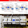 Pikkukuva 4 / 5: LCD Digitaalinen Sähkömittari AC-mittari Hattukisko KWh-mittari 5(80) A Sähkömittari Hattukisko 1-vaiheinen 2-napainen 2p DIN-kisko Sähkömittari db