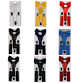 Miniatyrbild 2 av 5: 2-pack Solid Färgade Barnkläder Pojkar Flickor Clip-on Y-formade Elastiska Upphängare Fluga Qinhai DB Black