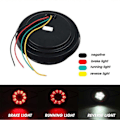 Pikkukuva 3 / 5: 2x Auton pyöreät LED-takavalot vedenpitävät 16LED kuorma-auton perävaunun kuorma-auton autotarvikkeet 16 LED auton pyöreät takavalot monitoimiset [db] Red-yellow