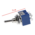 Pikkukuva 3 / 5: 5kpl 6-nastainen vaihtokytkin 6A 125VAC 6-nastainen DPDT on-on mini vaihtokytkin uusi shytmv [DB] One Size