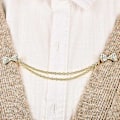 Miniatyrbilde 5 av 5: 5 Stykker Genser Sjal Klyper Sett Retro Cardigan Krage Klyper Antikke Blomster Kjoler Sjal Klype For [db] ancient silver  gold