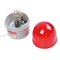 Miniatyrbillede 5 af 5: AC 220V 15W Rød Lys Industrielt Signal Tårn Blinkende Advarselslampe db Red Beige